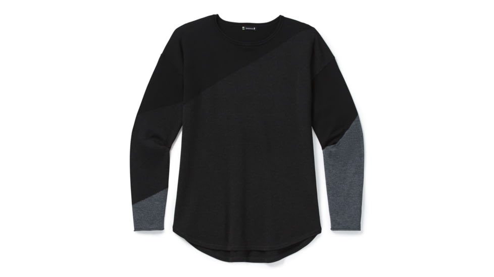 Smartwool Shadow Pine Colorblock Sweater - Womens, Charcoal Heather, Medium, SW016395010-M