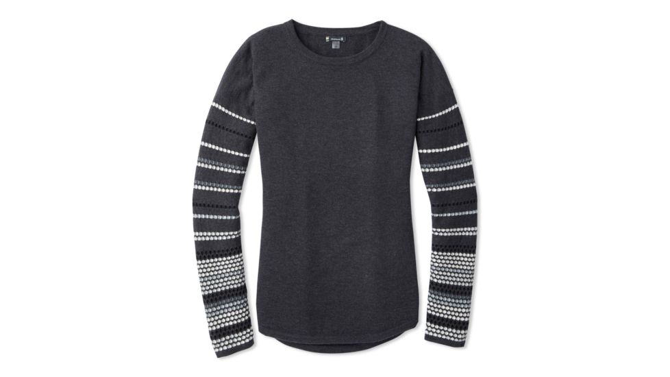 Smartwool Shadow Pine Crew Sweater - Womens, Charcoal Heather, Large, SW019276010-L