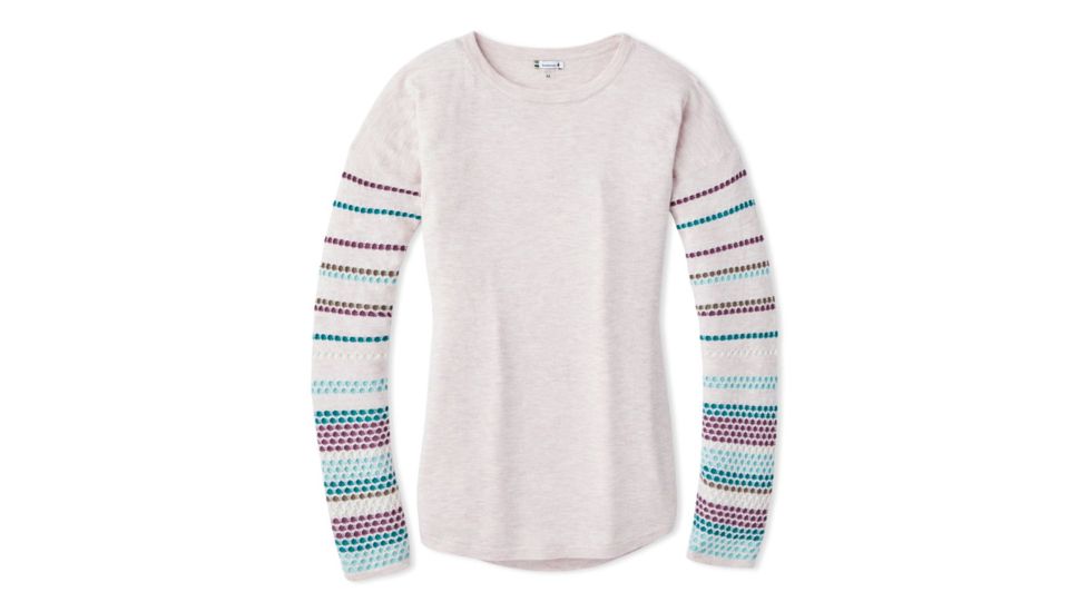 Smartwool Shadow Pine Crew Sweater - Womens, Pink Nectar Heather, Extra Large, SW019276B87-XL