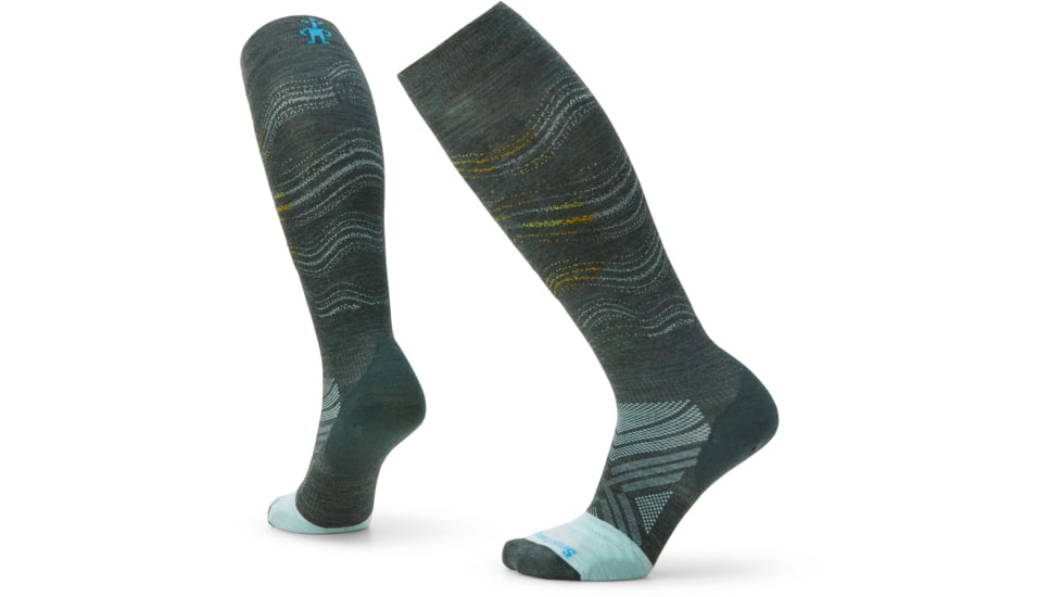 Smartwool Ski Race OTC Socks - Womens, G51 Dark Sage, Medium, SW001939G51M