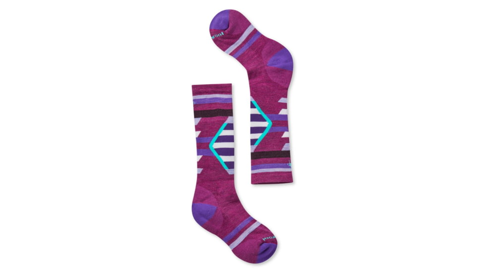 Smartwool Ski Racer Socks - Kids, Meadow Mauve, Large, SW001291A22-L