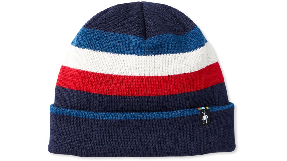 Smartwool Ski Retro Stripe Beanie, Deep Navy, 1FM, SW018053092-1FM