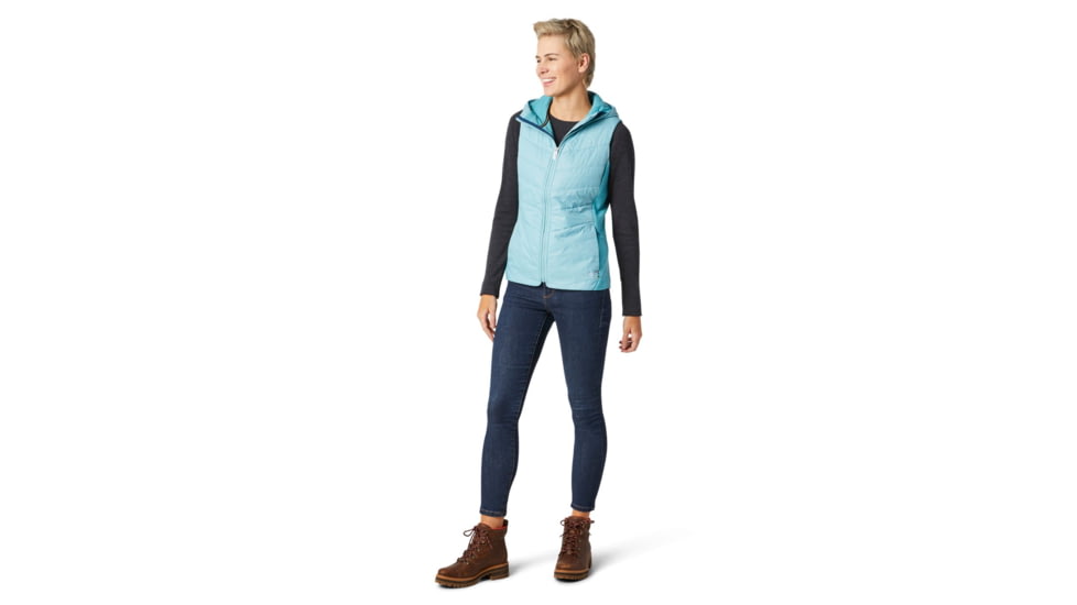 Smartwool Smartloft 60 Hoodie Vest - Womens, Wave Blue, Large, SW014072D24-L