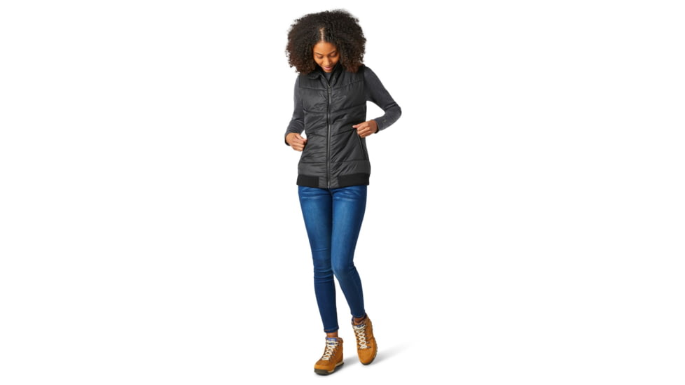 Smartwool Smartloft Bomber Vest - Womens, Black, Extra Small, SW016402001-XS