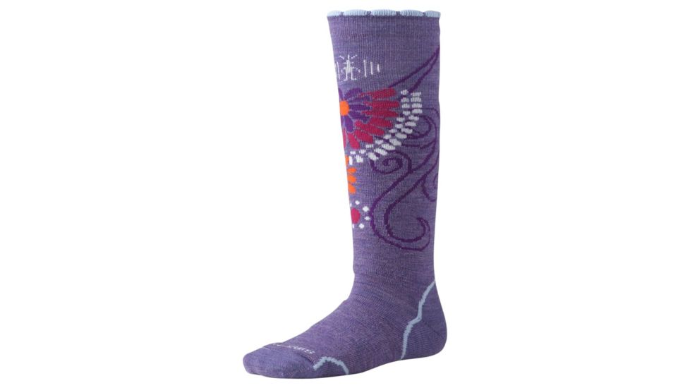 Smartwool Snowboard Socks - Girl's-Lavender-Medium