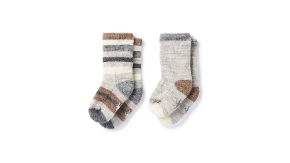 Smartwool Sock Sampler Sock - Kids, Fossil Heather, 24M SW0SC684886-24M