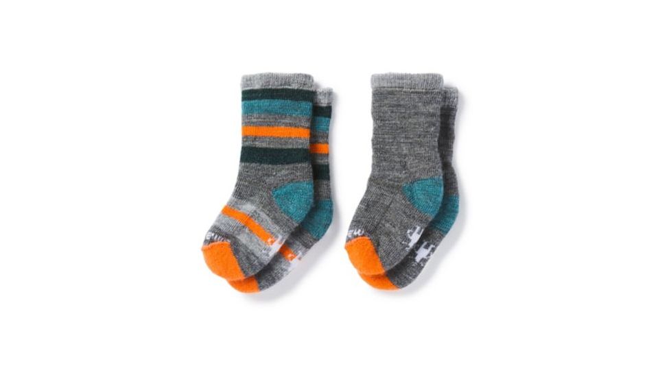 Smartwool Sock Sampler Sock - Kids, Medium Gray Heather-Mediterranean H, 3T SW0SC684A54-3T