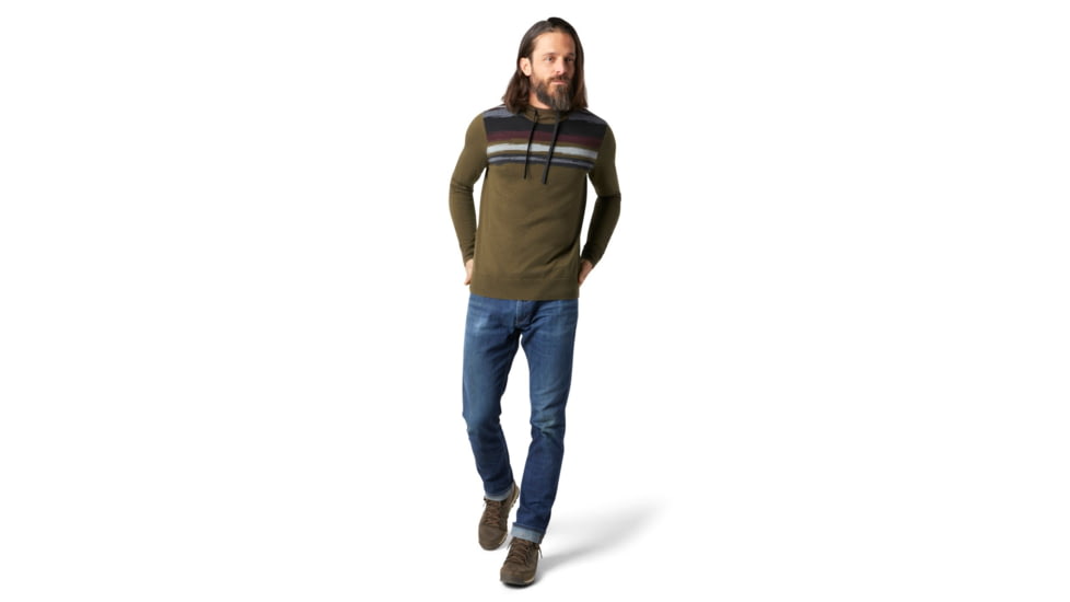 Smartwool Sparwood Hoodie Sweater - Mens, Military Olive Heather, Extra Large, SW016325D12-XL