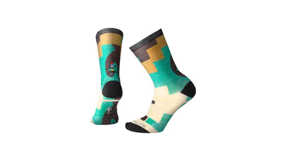 Smartwool Stairway Print Crew Sock - Women's, Capri, Medium SW003826810-M