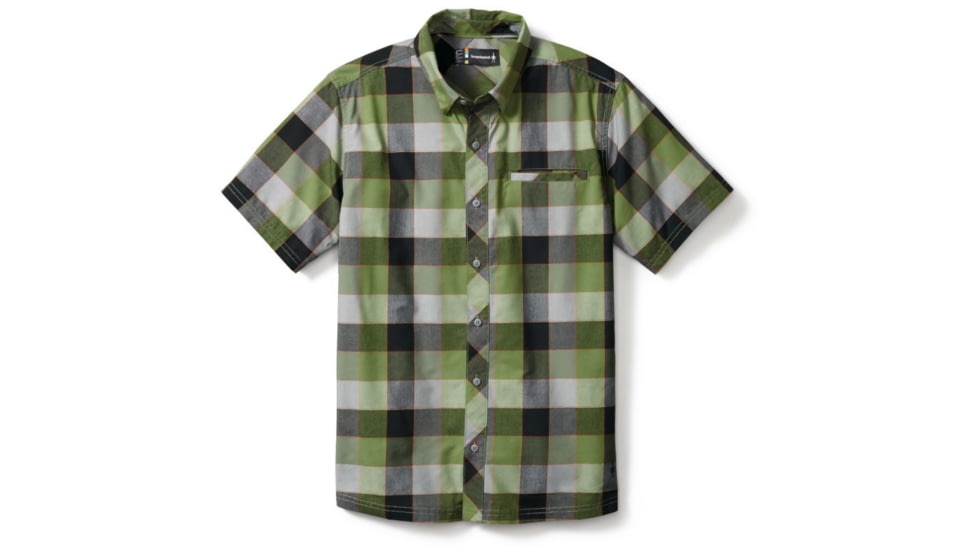 Smartwool Summit Country Retro Plaid Short Sleeve Shirt - Men's-Light Loden-Medium