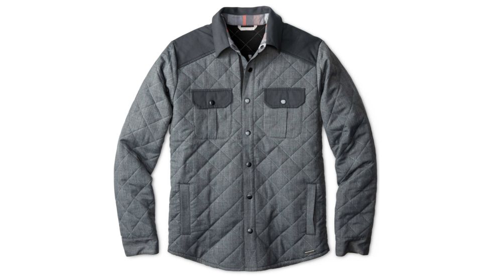 Smartwool Summit County Quilted Shirt Jacket - Men's-Charcoal Heather-Small