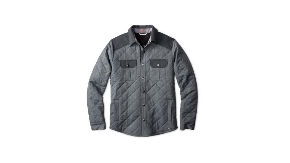 Smartwool Summit Summit County Quilted Shirt Jacket - Mens, Charcoal Heather, 2XL, SW000113010XXL