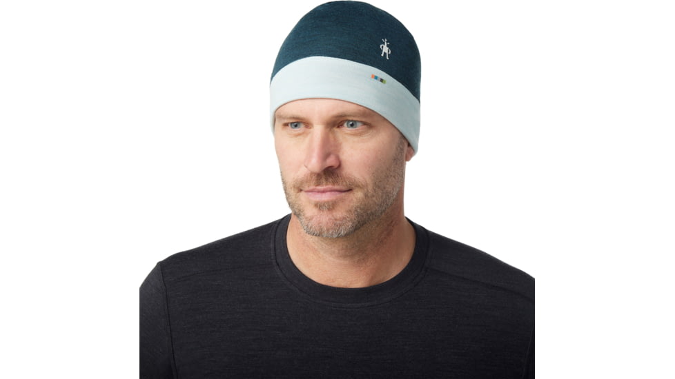 Smartwool Thermal Merino Reversible Cuffed Beanie, G75 Twilight Blue Heather, 1FM, SW0SW956G751FM