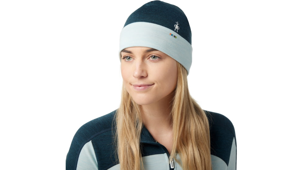 Smartwool Thermal Merino Reversible Cuffed Beanie, G75 Twilight Blue Heather, 1FM, SW0SW956G751FM