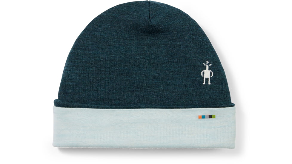 Smartwool Thermal Merino Reversible Cuffed Beanie, G75 Twilight Blue Heather, 1FM, SW0SW956G751FM