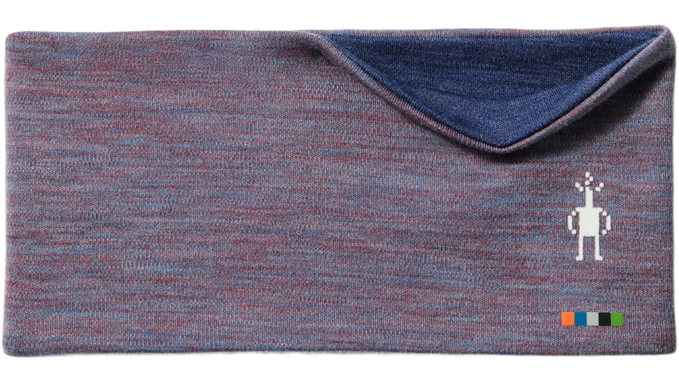 Smartwool Thermal Merino Reversible Headband, Chalk Violet Heather/Nightfall Blue, One Size, SW0SC969Q4211FM000