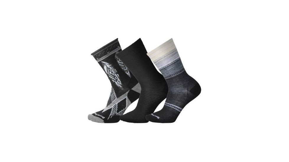 Smartwool Trio 4 Sock - Women's, Black, Medium SW003861001-M