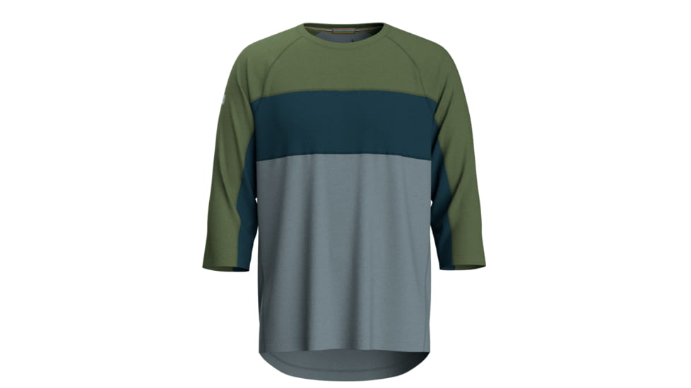 Smartwool Ultralite Mountain Bike 3/4 Sleeve Tee - Mens, Fern Green, 2XL, SW016553N361XXL