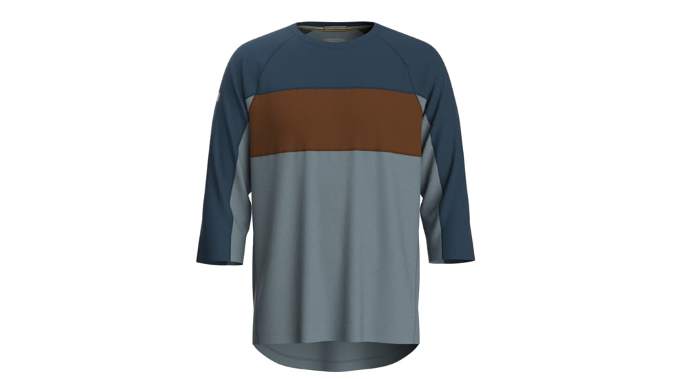 Smartwool Ultralite Mountain Bike 3/4 Sleeve Tee - Mens, Lead, Extra Large, SW016553L421-L42 LEAD-XL