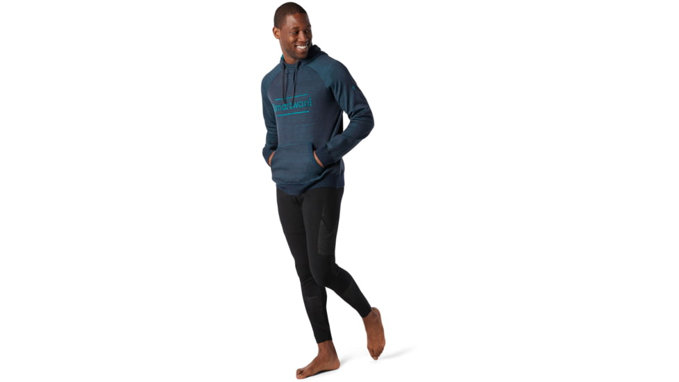 Smartwool Unisex Intraknit Merino Logo Hoodie, Everglade, Small, SW000386B96-S