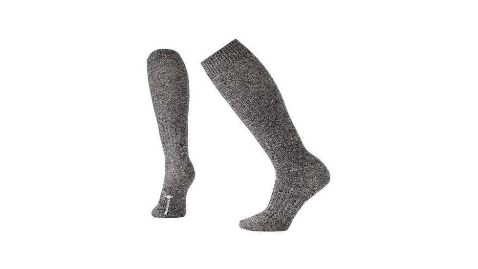 Smartwool Wheat Fields Knee High Sock - Women's, Charcoal Heather-Winter White, Small SW0SB615869-S