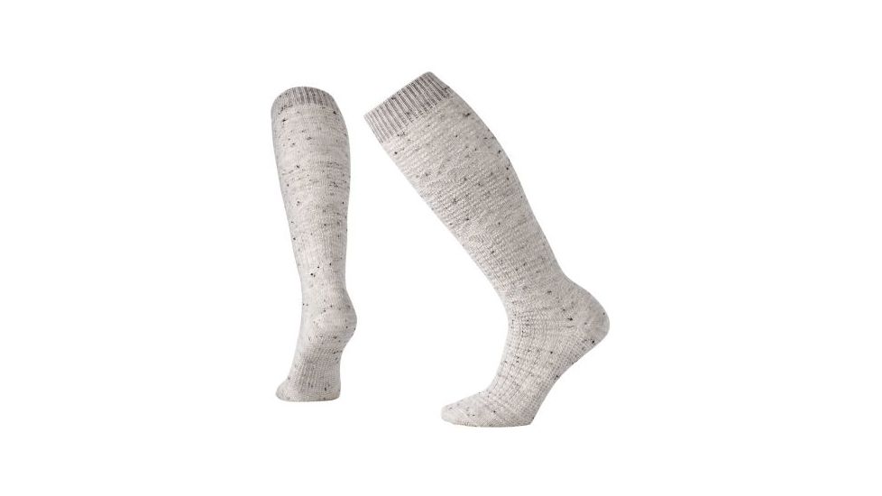 Smartwool Wheat Fields Knee High Sock - Women's, Winter White Donegal, Small SW0SB615983-S
