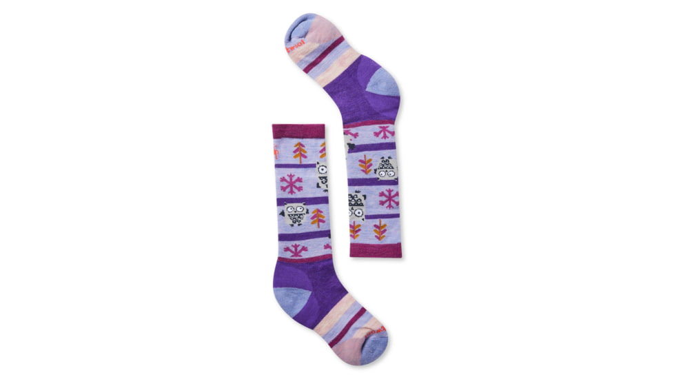 Smartwool Wintersport Owl Socks - Kids, Desert Orchid, Small, SW001293C96-S