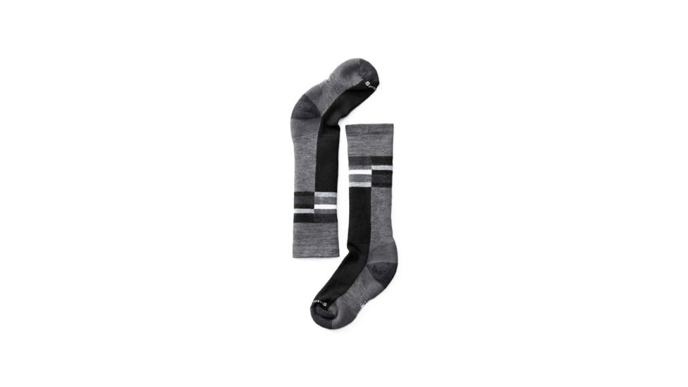 Smartwool Wintersport Stripe Sock - Kids, Medium Gray, Large SW001345052-L