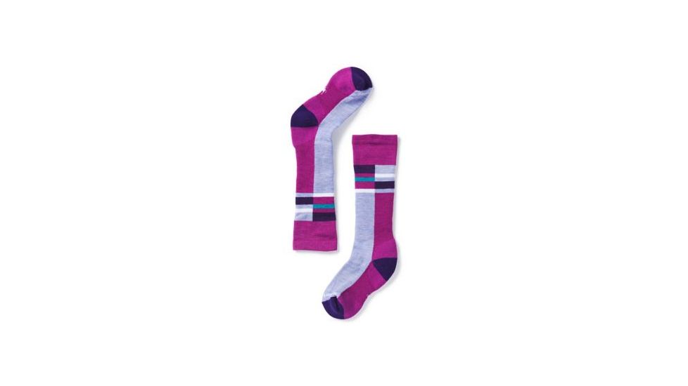 Smartwool Wintersport Stripe Sock - Kids, Meadow Mauve, Extra Small SW001345A22-XS