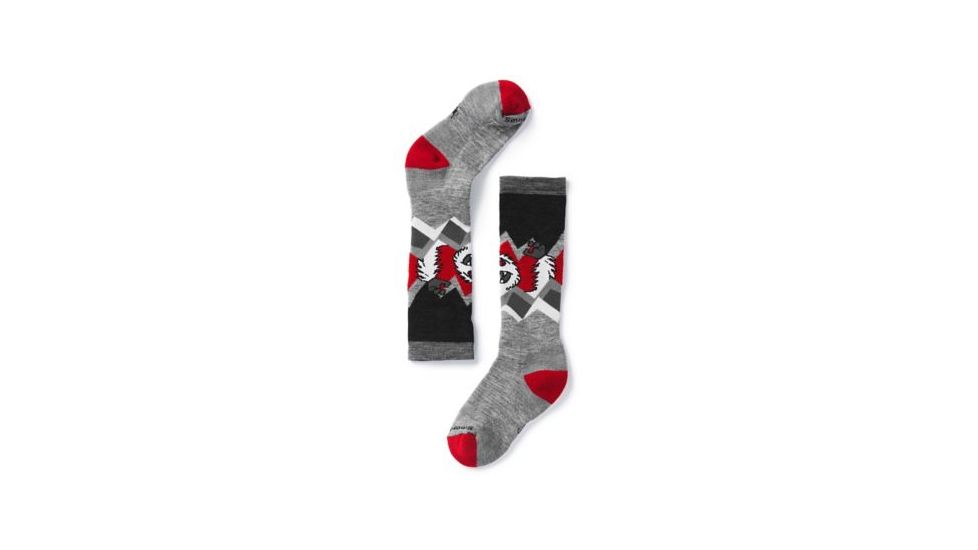 Smartwool Wintersport Yeti Sock - Kids, Light Gray, Small SW001080039-S