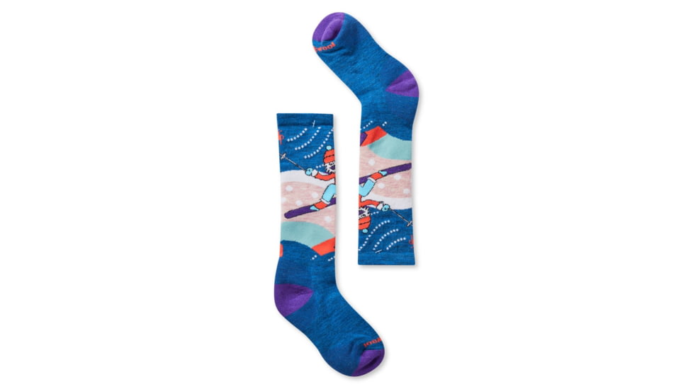 Smartwool Wintersport Yetti Betty Socks - Kids, Neptune Blue, Extra Small, SW001031E18-XS