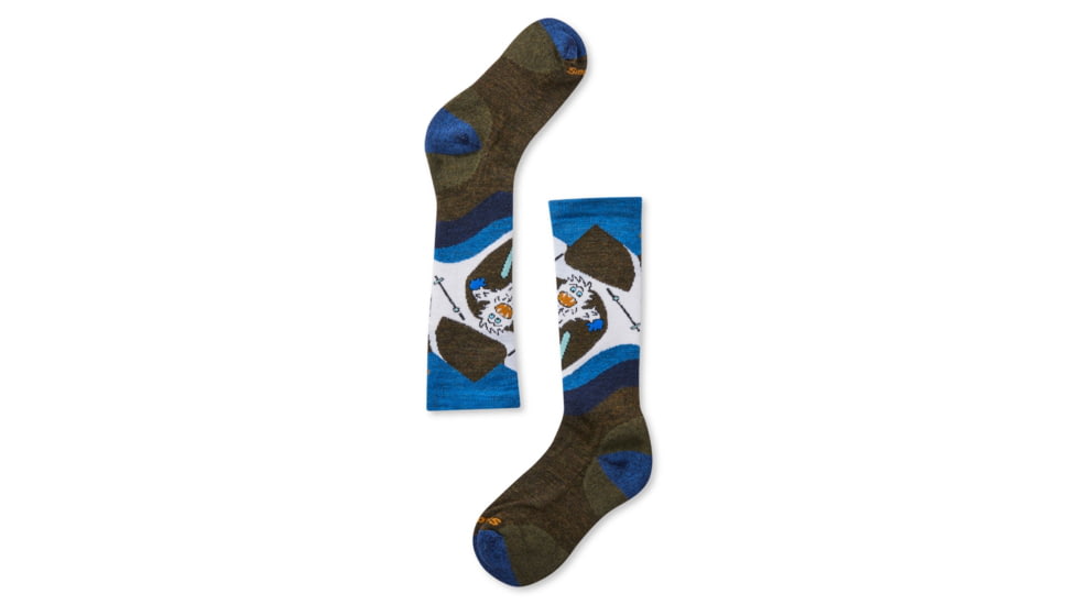 Smartwool Wintersport Yo Yetti Socks - Kids, Military Olive, Small, SW001030D11-S