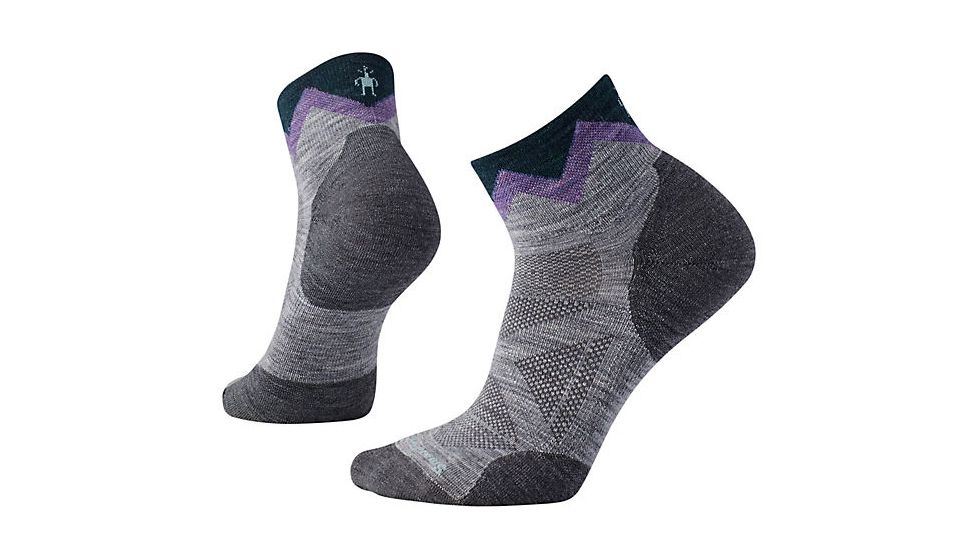 Smartwool Women's PhD Outdoor Approach Mini Socks, Light Gray, Large, SW000769039-L