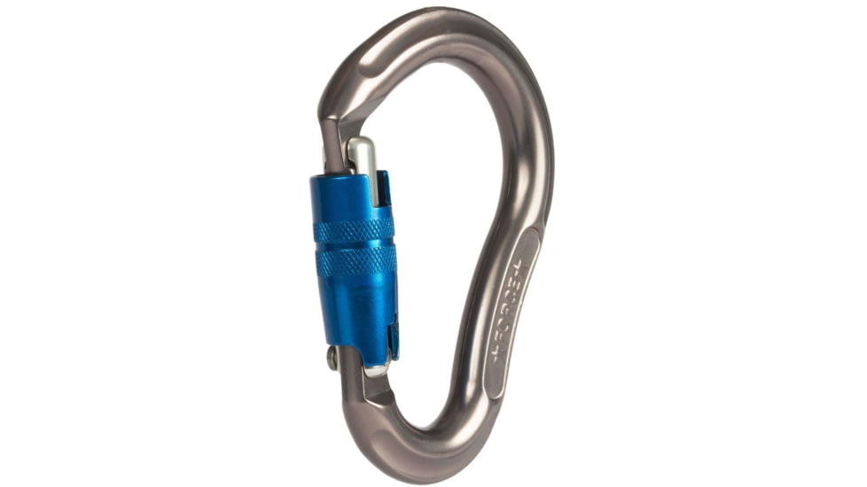 SMC Jake HMS Force Twist Lock Carabiner, Grey/Blue, Small, 63021