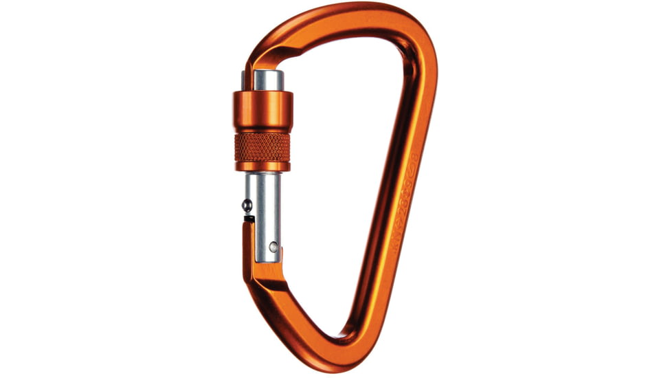 SMC Kinetic Screw Lock Carabiner, Orange, Small, NFPA103004