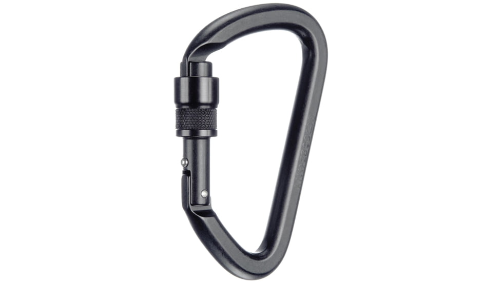 SMC Kinetic Screw Lock Carabiner, Black, Small, NFPA103007