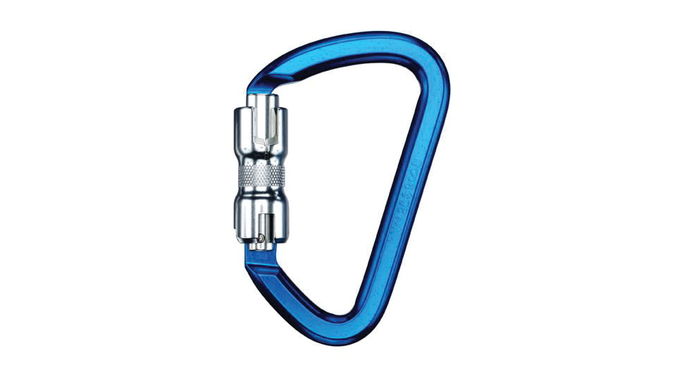 SMC Kinetic Twist Lock Carabiner, Blue, Small, NFPA103100