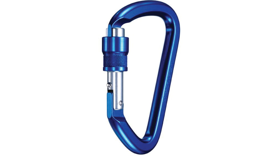 SMC Kinetic Screw Lock Carabiner, Blue, Small, NFPA103000