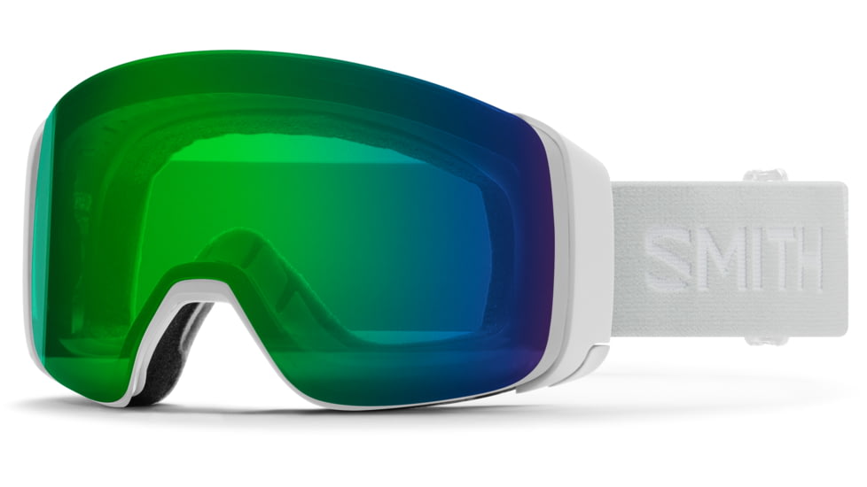 Smith 4D Mag Goggle, ChromaPop Everyday Green Mirror , White Vapor, M007320OZ99XP