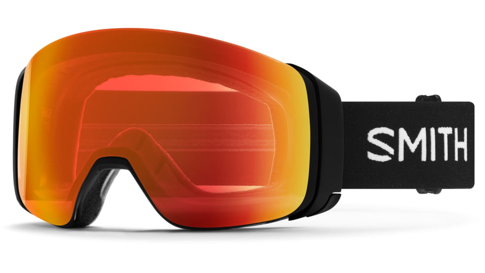 Smith 4D Mag Goggle, ChromaPop Everyday Red Mirror , Black, M007320JX99MP