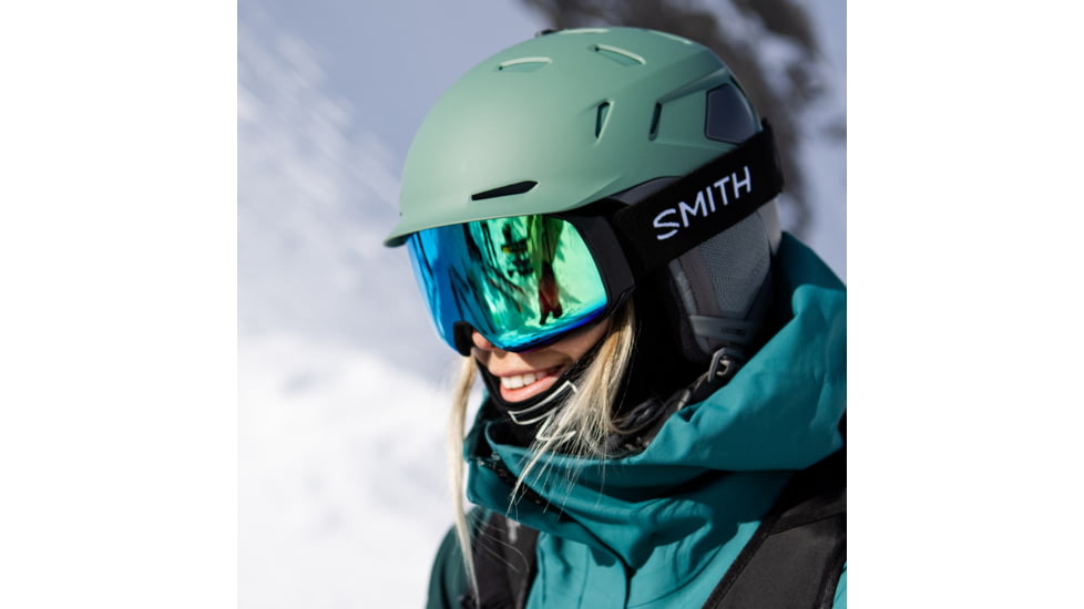 Smith 4D Mag S Googles, ChromaPop Sun Green Mirror, Black, M007600JX99MK