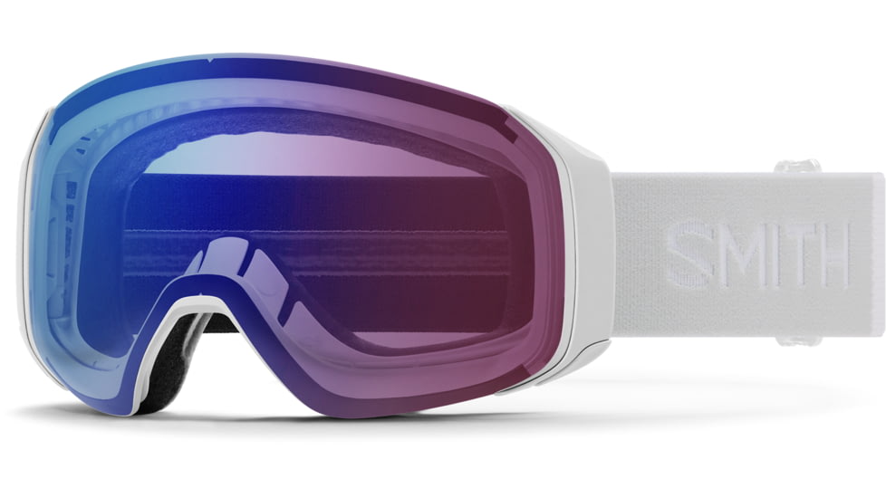 Smith 4D Mag S Low Bridge Fit Googles, ChromaPop Photochromic Rose Flash, White Vapor, M007610OZ994G