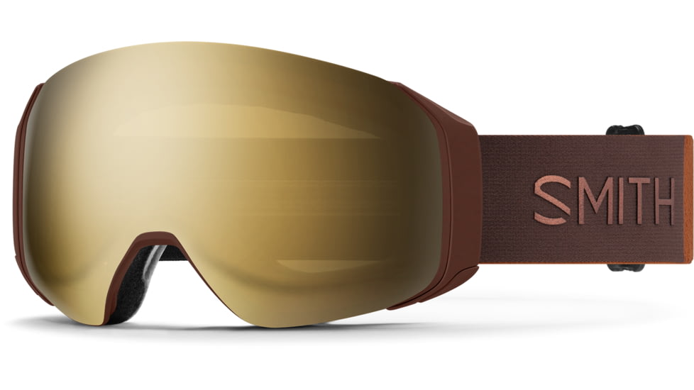 Smith 4D Mag S Low Bridge Fit Googles, ChromaPop Sun Black Gold Mirror, Sepia Luxe, M007610NN99MN