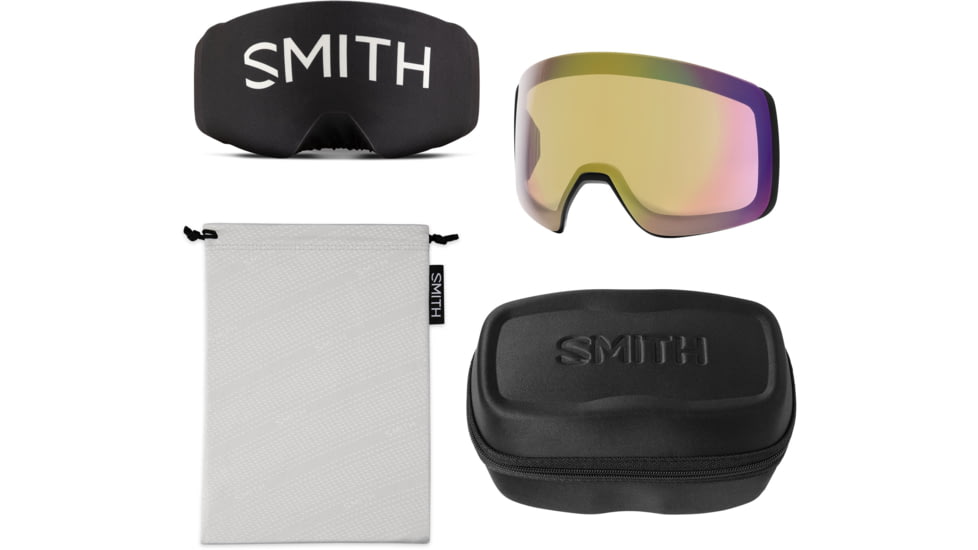 Smith 4D Mag XL Goggle, MAG Series, Black, ChromaPop Sun Red Mirror Lens, M007830JX996K