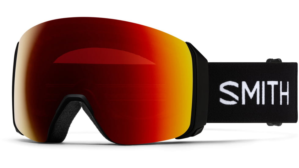 Smith 4D Mag XL Goggle, MAG Series, Black, ChromaPop Sun Red Mirror Lens, M007830JX996K