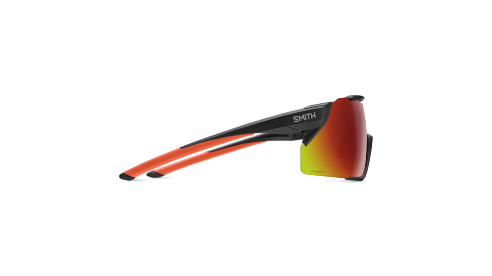 Smith Attack MAG MTB Sunglasses, Matte Black Cinder Frame, ChromaPop Red Mirror Lens, 202299RC299X6