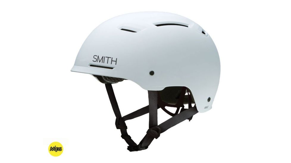 Smith Axle Bike Helmet, Matte White MIPS, Medium HBS16-AXMWSMMIP