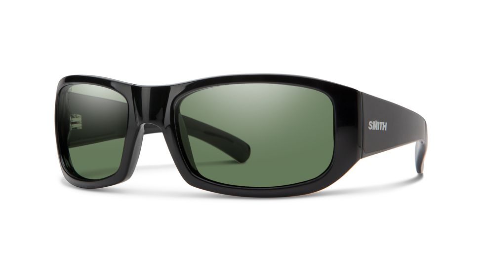 Smith Bauhaus Sunglasses, Black Frame, Gray Green Lens, 20193080754M9