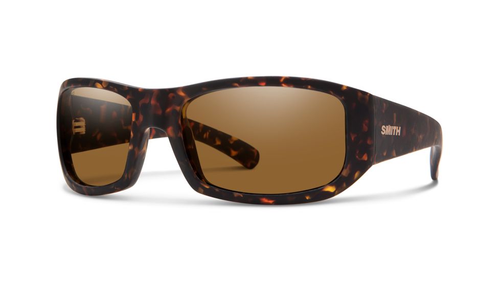 Smith Bauhaus Sunglasses, Matte Dark Amber Tort Frame, Brown Lens, 201930N9P54L5