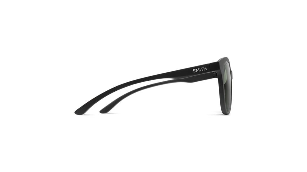 Smith Bayside Sunglasses, Matte Black Frame, ChromaPop Polarized Gray Green Lens, 20367200354L7